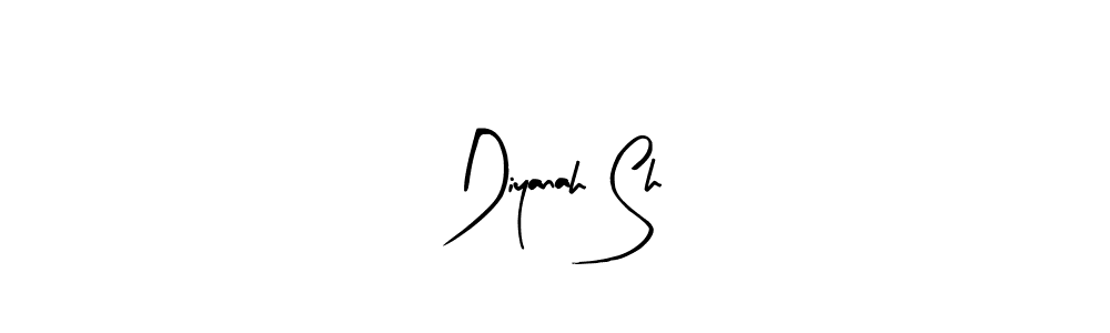 You should practise on your own different ways (Arty Signature) to write your name (Diyanah Sh) in signature. don't let someone else do it for you. Diyanah Sh signature style 8 images and pictures png