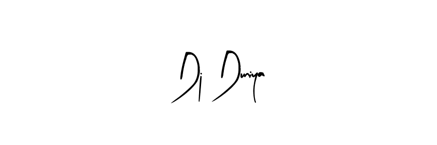 Also You can easily find your signature by using the search form. We will create Dj Duniya name handwritten signature images for you free of cost using Arty Signature sign style. Dj Duniya signature style 8 images and pictures png