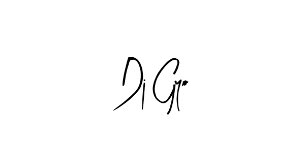 Use a signature maker to create a handwritten signature online. With this signature software, you can design (Arty Signature) your own signature for name Dj Gyo. Dj Gyo signature style 8 images and pictures png