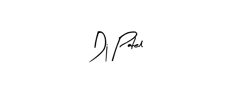 Similarly Arty Signature is the best handwritten signature design. Signature creator online .You can use it as an online autograph creator for name Dj Patel. Dj Patel signature style 8 images and pictures png