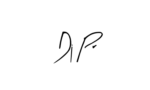 How to make Dj Pr name signature. Use Arty Signature style for creating short signs online. This is the latest handwritten sign. Dj Pr signature style 8 images and pictures png