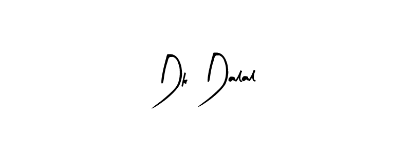 Design your own signature with our free online signature maker. With this signature software, you can create a handwritten (Arty Signature) signature for name Dk Dalal. Dk Dalal signature style 8 images and pictures png