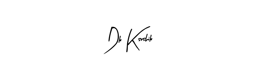 if you are searching for the best signature style for your name Dk Ksushik. so please give up your signature search. here we have designed multiple signature styles  using Arty Signature. Dk Ksushik signature style 8 images and pictures png
