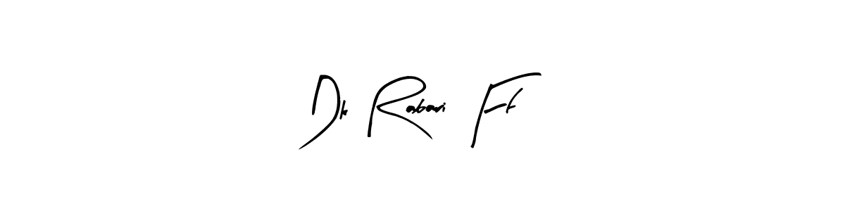 Once you've used our free online signature maker to create your best signature Arty Signature style, it's time to enjoy all of the benefits that Dk Rabari Ff name signing documents. Dk Rabari Ff signature style 8 images and pictures png