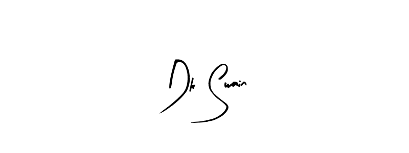 Arty Signature is a professional signature style that is perfect for those who want to add a touch of class to their signature. It is also a great choice for those who want to make their signature more unique. Get Dk Swain name to fancy signature for free. Dk Swain signature style 8 images and pictures png