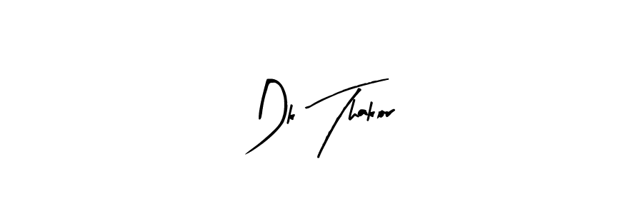 Also we have Dk Thakor name is the best signature style. Create professional handwritten signature collection using Arty Signature autograph style. Dk Thakor signature style 8 images and pictures png