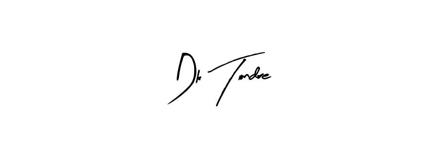 How to make Dk Tondre signature? Arty Signature is a professional autograph style. Create handwritten signature for Dk Tondre name. Dk Tondre signature style 8 images and pictures png