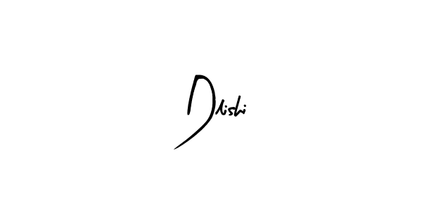 if you are searching for the best signature style for your name Dlishi. so please give up your signature search. here we have designed multiple signature styles  using Arty Signature. Dlishi signature style 8 images and pictures png