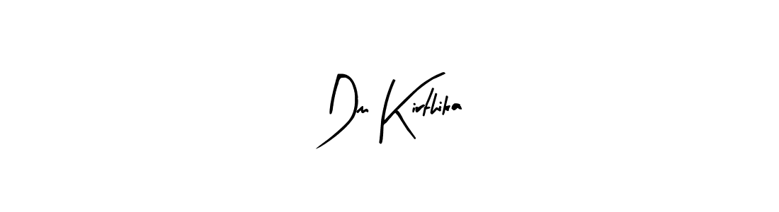 Similarly Arty Signature is the best handwritten signature design. Signature creator online .You can use it as an online autograph creator for name Dm Kirthika. Dm Kirthika signature style 8 images and pictures png