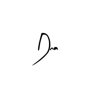 Make a beautiful signature design for name Dna. With this signature (Arty Signature) style, you can create a handwritten signature for free. Dna signature style 8 images and pictures png