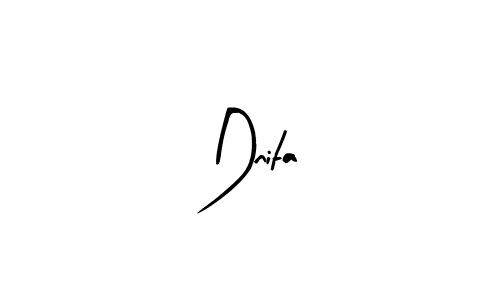 Design your own signature with our free online signature maker. With this signature software, you can create a handwritten (Arty Signature) signature for name Dnita. Dnita signature style 8 images and pictures png