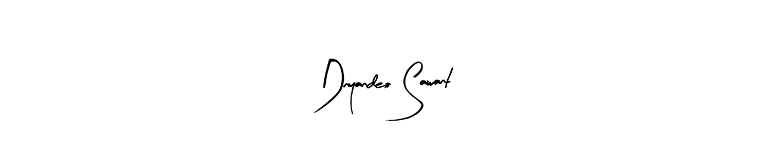 Arty Signature is a professional signature style that is perfect for those who want to add a touch of class to their signature. It is also a great choice for those who want to make their signature more unique. Get Dnyandeo Sawant name to fancy signature for free. Dnyandeo Sawant signature style 8 images and pictures png