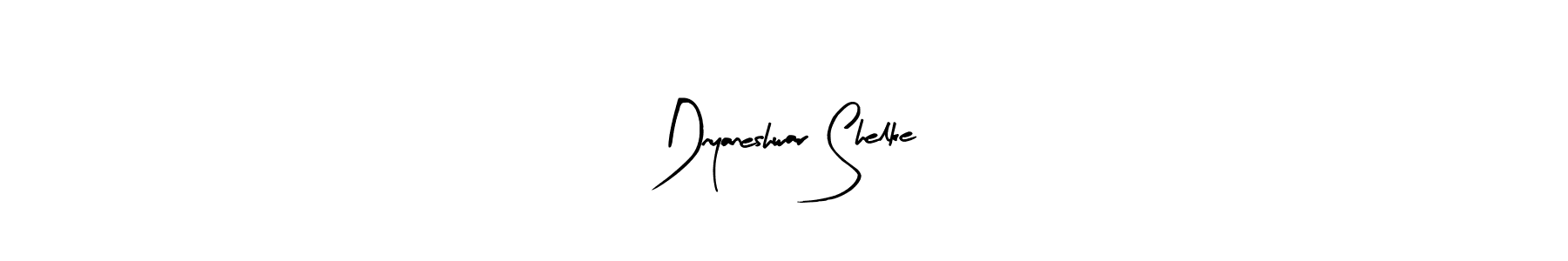 Arty Signature is a professional signature style that is perfect for those who want to add a touch of class to their signature. It is also a great choice for those who want to make their signature more unique. Get Dnyaneshwar Shelke name to fancy signature for free. Dnyaneshwar Shelke signature style 8 images and pictures png