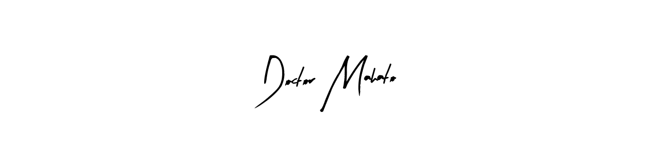Arty Signature is a professional signature style that is perfect for those who want to add a touch of class to their signature. It is also a great choice for those who want to make their signature more unique. Get Doctor Mahato name to fancy signature for free. Doctor Mahato signature style 8 images and pictures png