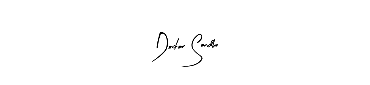 How to make Doctor Sandhu name signature. Use Arty Signature style for creating short signs online. This is the latest handwritten sign. Doctor Sandhu signature style 8 images and pictures png