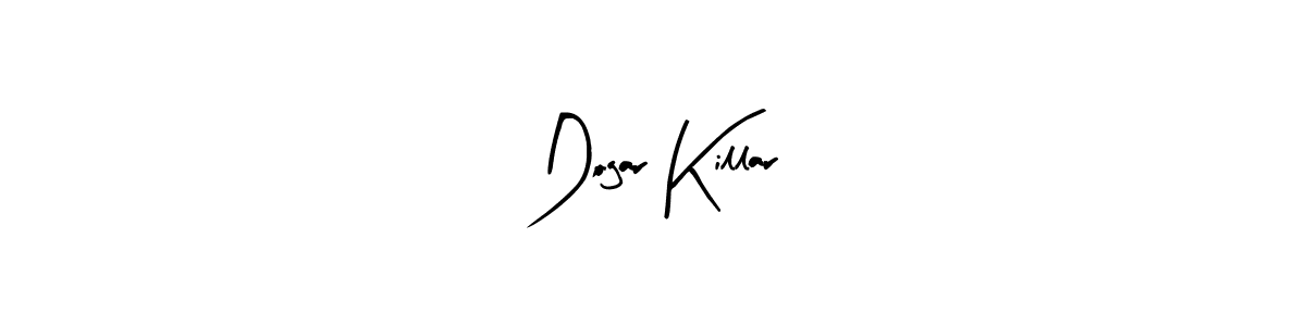 Similarly Arty Signature is the best handwritten signature design. Signature creator online .You can use it as an online autograph creator for name Dogar Killar. Dogar Killar signature style 8 images and pictures png