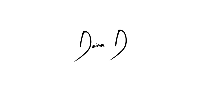 How to make Doina D name signature. Use Arty Signature style for creating short signs online. This is the latest handwritten sign. Doina D signature style 8 images and pictures png