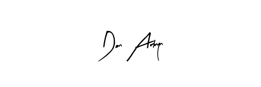 How to make Don Arkyn name signature. Use Arty Signature style for creating short signs online. This is the latest handwritten sign. Don Arkyn signature style 8 images and pictures png