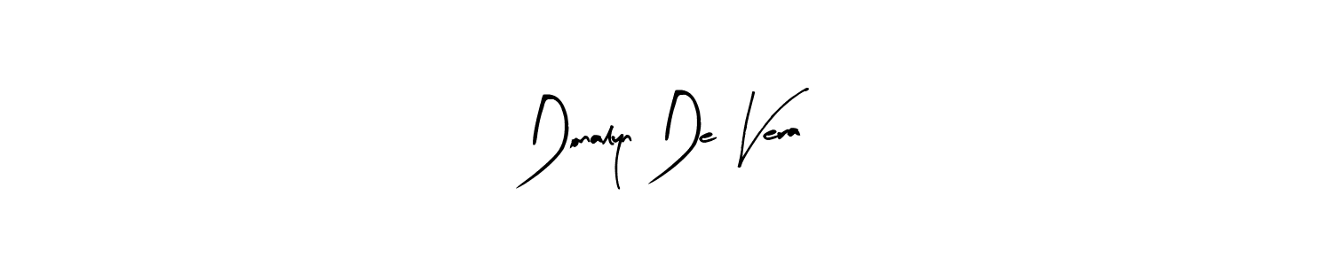 How to make Donalyn De Vera name signature. Use Arty Signature style for creating short signs online. This is the latest handwritten sign. Donalyn De Vera signature style 8 images and pictures png