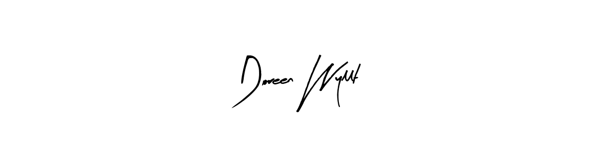 How to make Doreen Wyllt name signature. Use Arty Signature style for creating short signs online. This is the latest handwritten sign. Doreen Wyllt signature style 8 images and pictures png