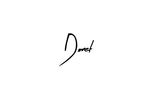 Doret stylish signature style. Best Handwritten Sign (Arty Signature) for my name. Handwritten Signature Collection Ideas for my name Doret. Doret signature style 8 images and pictures png