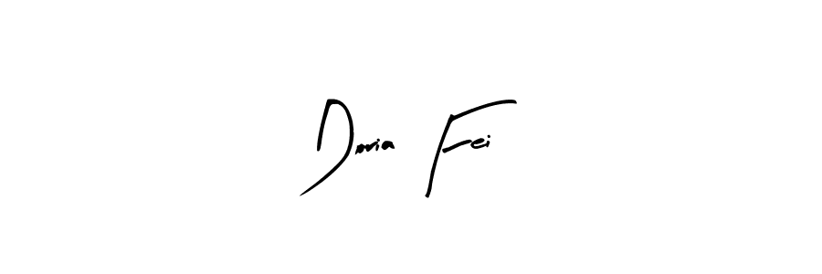 How to make Doria Fei name signature. Use Arty Signature style for creating short signs online. This is the latest handwritten sign. Doria Fei signature style 8 images and pictures png