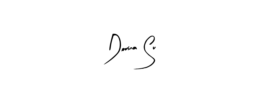 Arty Signature is a professional signature style that is perfect for those who want to add a touch of class to their signature. It is also a great choice for those who want to make their signature more unique. Get Dorina Su name to fancy signature for free. Dorina Su signature style 8 images and pictures png
