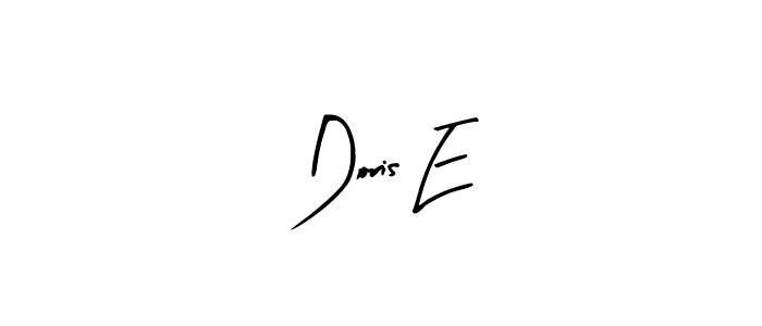 Make a beautiful signature design for name Doris E. With this signature (Arty Signature) style, you can create a handwritten signature for free. Doris E signature style 8 images and pictures png