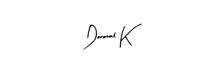 Doromal K stylish signature style. Best Handwritten Sign (Arty Signature) for my name. Handwritten Signature Collection Ideas for my name Doromal K. Doromal K signature style 8 images and pictures png