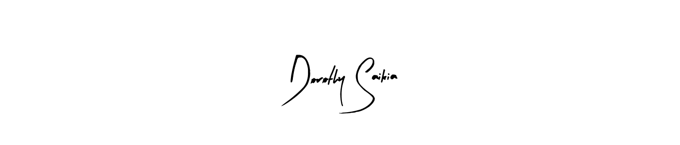 Similarly Arty Signature is the best handwritten signature design. Signature creator online .You can use it as an online autograph creator for name Dorothy Saikia. Dorothy Saikia signature style 8 images and pictures png