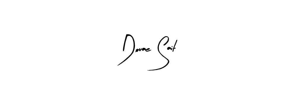 Douae Sait stylish signature style. Best Handwritten Sign (Arty Signature) for my name. Handwritten Signature Collection Ideas for my name Douae Sait. Douae Sait signature style 8 images and pictures png