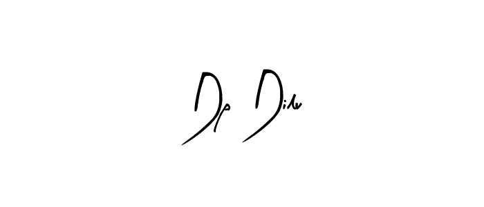 Make a beautiful signature design for name Dp Dilu. With this signature (Arty Signature) style, you can create a handwritten signature for free. Dp Dilu signature style 8 images and pictures png