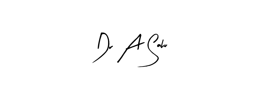 if you are searching for the best signature style for your name Dr A Sahu. so please give up your signature search. here we have designed multiple signature styles  using Arty Signature. Dr A Sahu signature style 8 images and pictures png