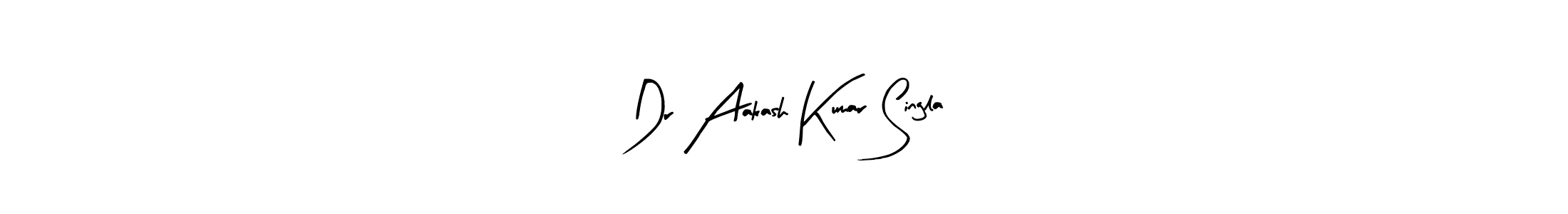 Create a beautiful signature design for name Dr Aakash Kumar Singla. With this signature (Arty Signature) fonts, you can make a handwritten signature for free. Dr Aakash Kumar Singla signature style 8 images and pictures png