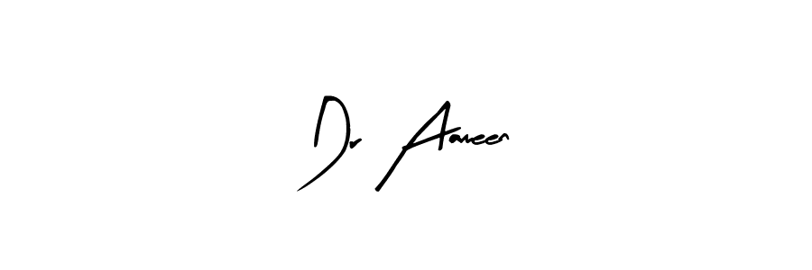 Arty Signature is a professional signature style that is perfect for those who want to add a touch of class to their signature. It is also a great choice for those who want to make their signature more unique. Get Dr Aameen name to fancy signature for free. Dr Aameen signature style 8 images and pictures png