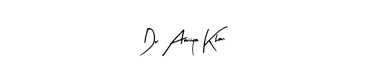 It looks lik you need a new signature style for name Dr Aaniya Khan. Design unique handwritten (Arty Signature) signature with our free signature maker in just a few clicks. Dr Aaniya Khan signature style 8 images and pictures png