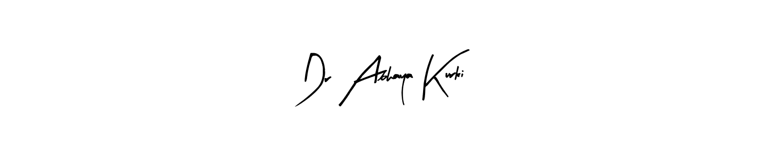 Make a beautiful signature design for name Dr Abhaya Kurki. With this signature (Arty Signature) style, you can create a handwritten signature for free. Dr Abhaya Kurki signature style 8 images and pictures png