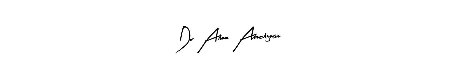 Create a beautiful signature design for name Dr Alaa Abuelgasim. With this signature (Arty Signature) fonts, you can make a handwritten signature for free. Dr Alaa Abuelgasim signature style 8 images and pictures png