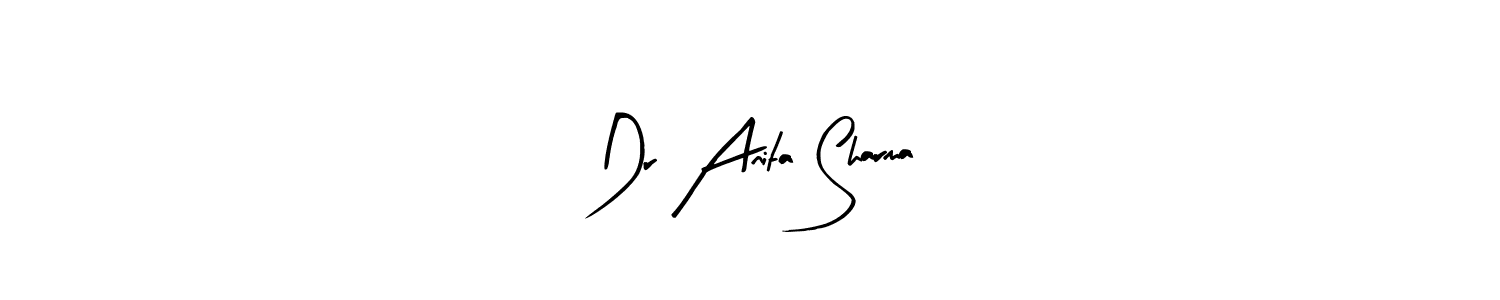 if you are searching for the best signature style for your name Dr Anita Sharma. so please give up your signature search. here we have designed multiple signature styles  using Arty Signature. Dr Anita Sharma signature style 8 images and pictures png