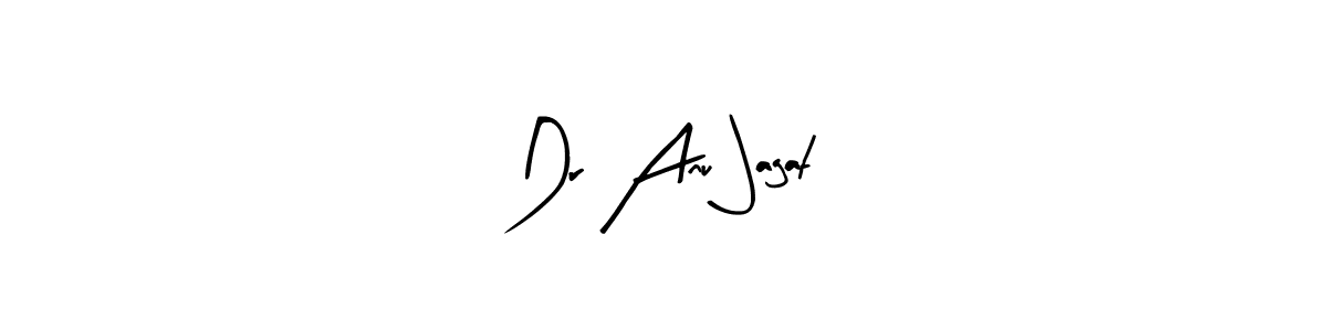 Similarly Arty Signature is the best handwritten signature design. Signature creator online .You can use it as an online autograph creator for name Dr Anu Jagat. Dr Anu Jagat signature style 8 images and pictures png