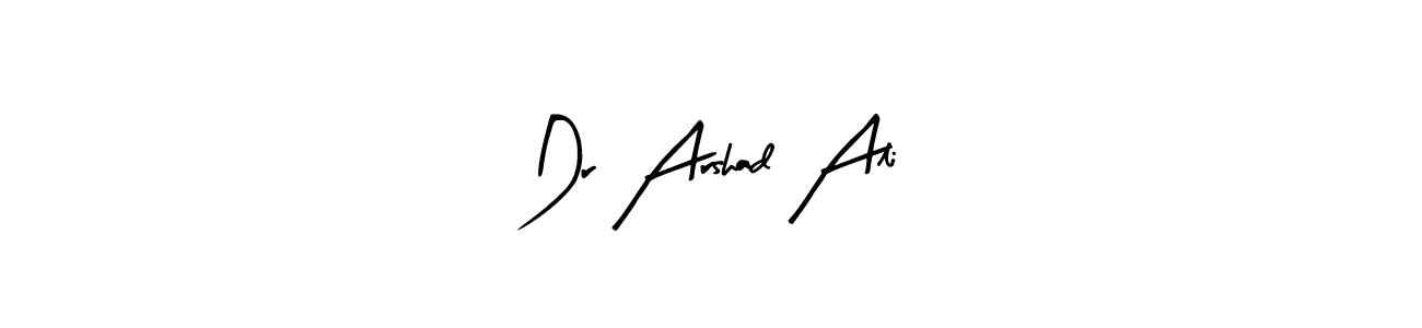 Design your own signature with our free online signature maker. With this signature software, you can create a handwritten (Arty Signature) signature for name Dr Arshad Ali. Dr Arshad Ali signature style 8 images and pictures png