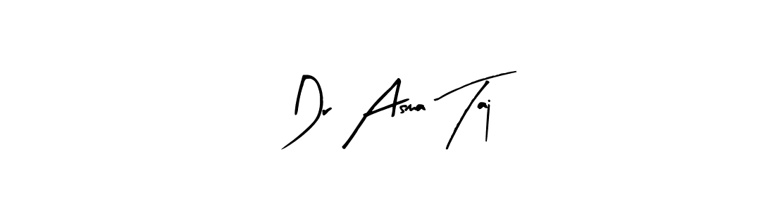 Make a short Dr Asma Taj signature style. Manage your documents anywhere anytime using Arty Signature. Create and add eSignatures, submit forms, share and send files easily. Dr Asma Taj signature style 8 images and pictures png