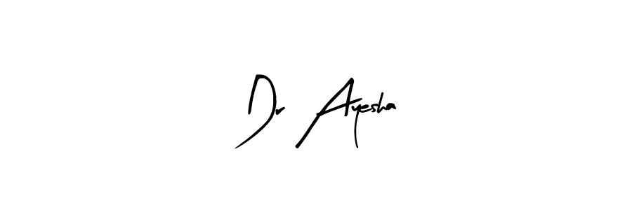 if you are searching for the best signature style for your name Dr Ayesha. so please give up your signature search. here we have designed multiple signature styles  using Arty Signature. Dr Ayesha signature style 8 images and pictures png