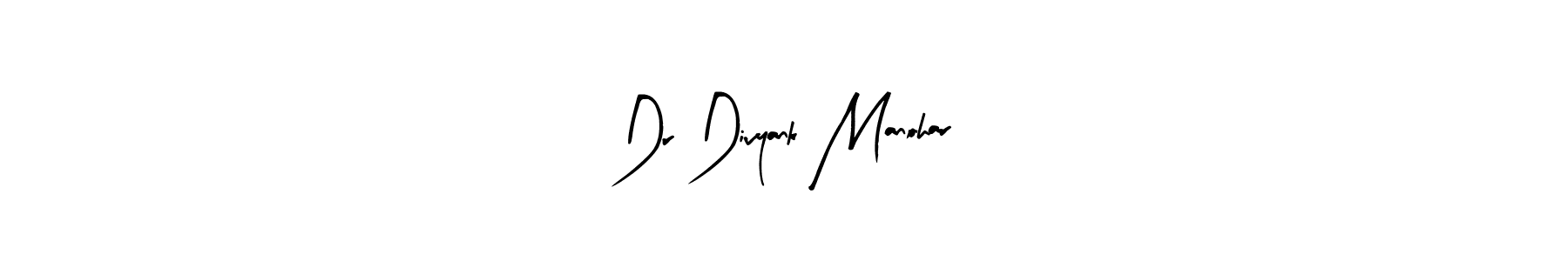 How to make Dr Divyank Manohar name signature. Use Arty Signature style for creating short signs online. This is the latest handwritten sign. Dr Divyank Manohar signature style 8 images and pictures png