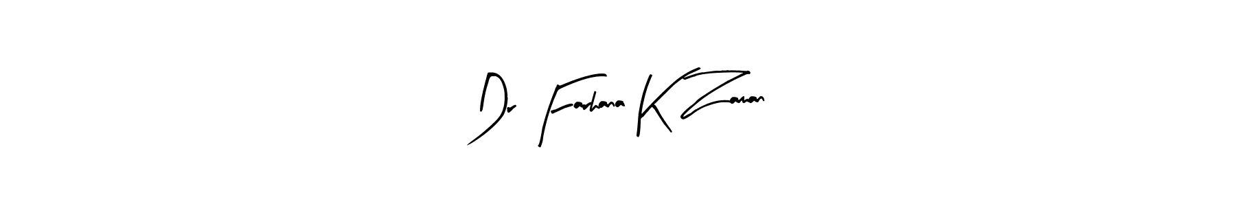 Also You can easily find your signature by using the search form. We will create Dr Farhana K Zaman name handwritten signature images for you free of cost using Arty Signature sign style. Dr Farhana K Zaman signature style 8 images and pictures png