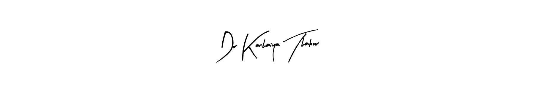 Create a beautiful signature design for name Dr Kanhaiya Thakur. With this signature (Arty Signature) fonts, you can make a handwritten signature for free. Dr Kanhaiya Thakur signature style 8 images and pictures png