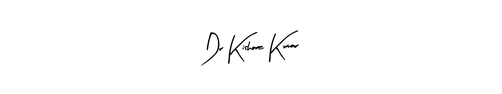 How to make Dr Kishore Kumar name signature. Use Arty Signature style for creating short signs online. This is the latest handwritten sign. Dr Kishore Kumar signature style 8 images and pictures png