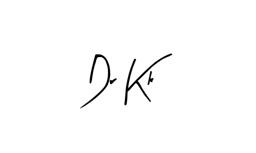 Use a signature maker to create a handwritten signature online. With this signature software, you can design (Arty Signature) your own signature for name Dr Kk. Dr Kk signature style 8 images and pictures png