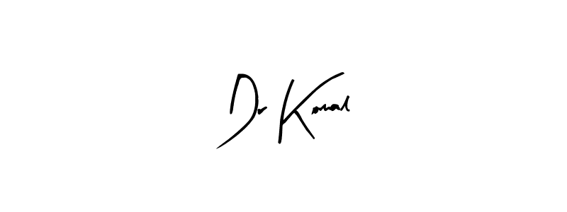 How to make Dr Komal name signature. Use Arty Signature style for creating short signs online. This is the latest handwritten sign. Dr Komal signature style 8 images and pictures png