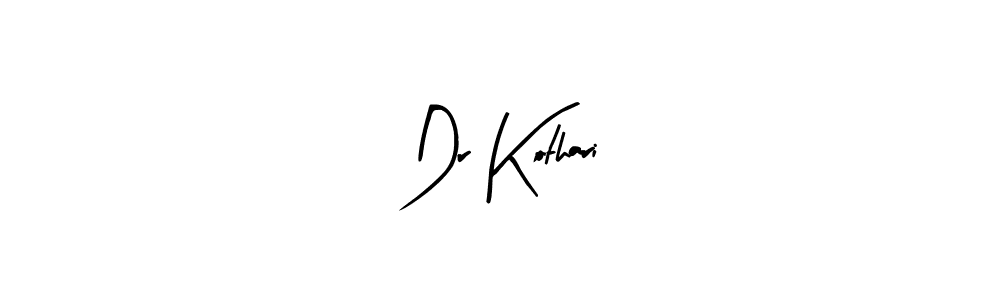 How to make Dr Kothari name signature. Use Arty Signature style for creating short signs online. This is the latest handwritten sign. Dr Kothari signature style 8 images and pictures png